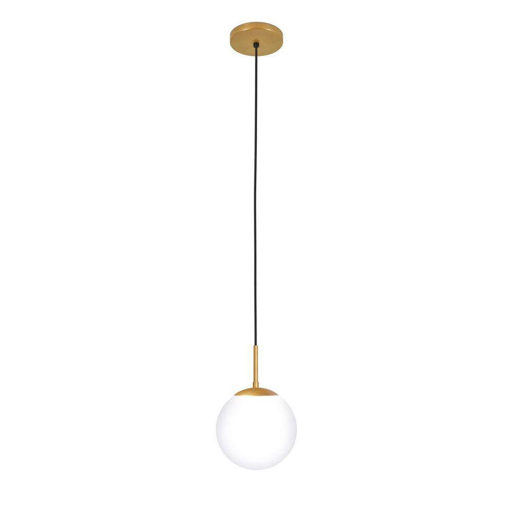 Luminária Pendente G20 Alumínio Dourado 1xE27 150cm