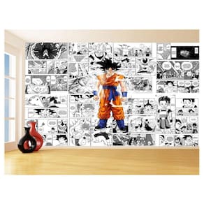 Papel De Parede Dragon Ball Goku Página Manga 3,5M Dbz643