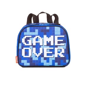 Lancheira Térmica Escolar Gamer Over Azul Merendeira