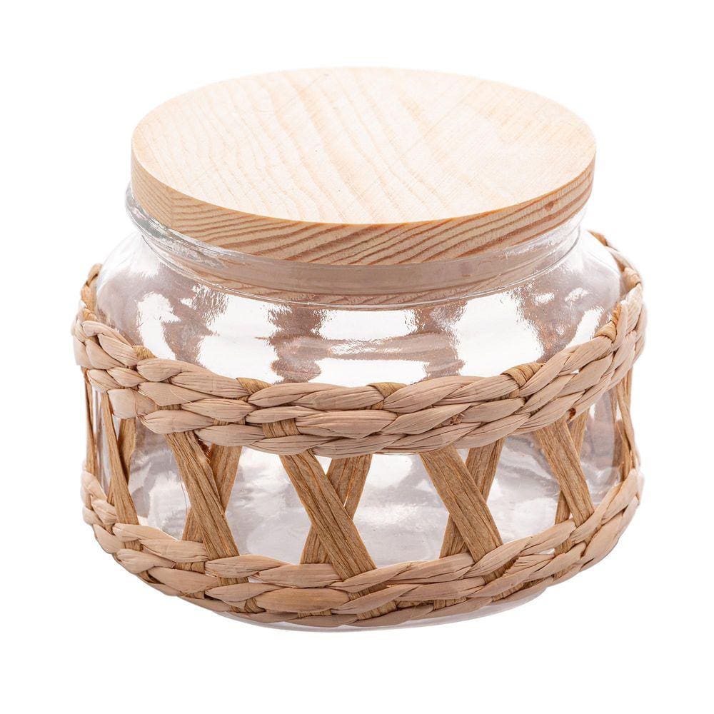 Pote De Vidro E Sisal 350 Ml