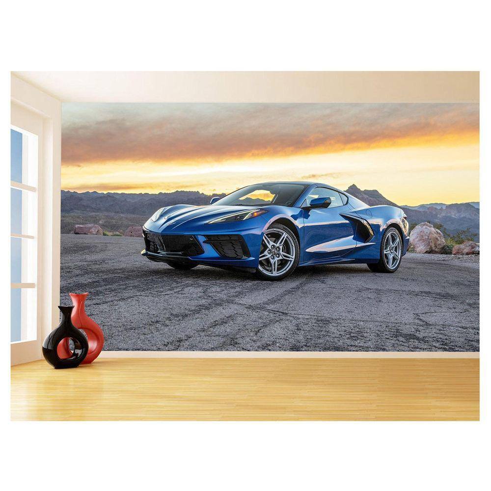 Papel De Parede Carro Corvette Chevrolet Chevy 3,5M Car42