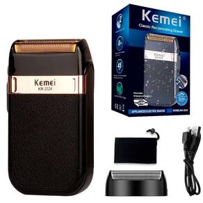Aparelho Elétrico Barbear Bivolt Kemeikm2024
