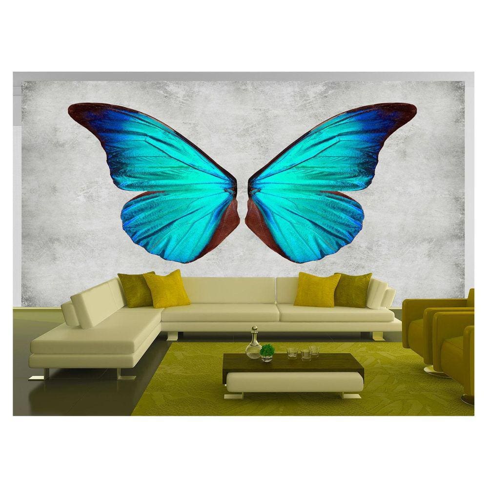 Papel De Parede 3D Arte Asas Selfie Insta Cores 3,5M Tra355