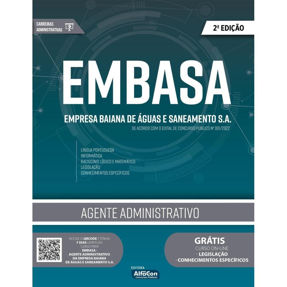 Agente Administrativo - Empresa Baiana de Águas e Saneamento SA - EMBASA