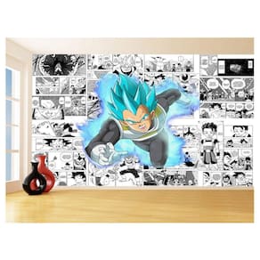 Papel De Parede Dragon Ball Vegeta Blue Anime 3,5M Dbz693