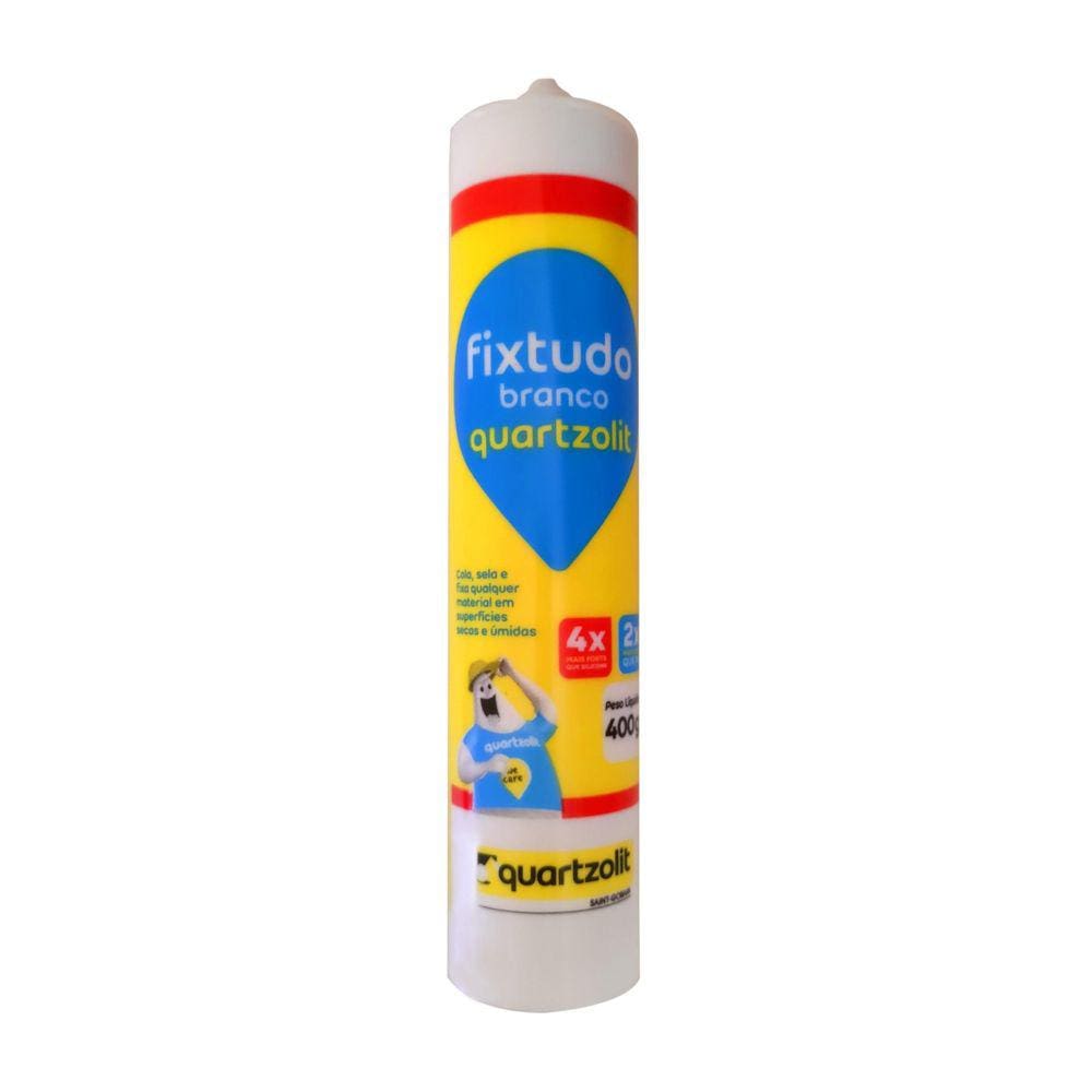 Cola Fixtudo Branco Debaixo D`Água Multiuso 400G Quartzolit