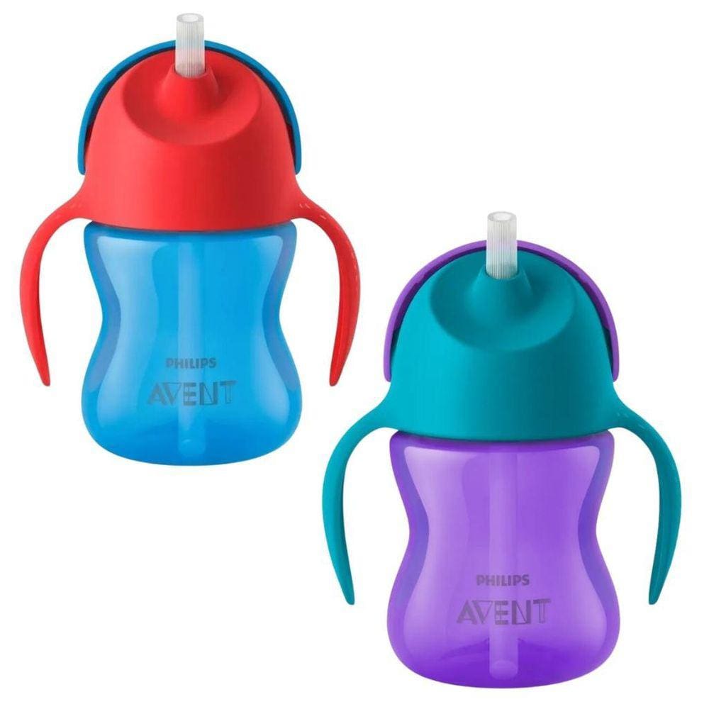Copo Dinossauro 200Ml 9M+ Vermelho E Roxo 2 Un. - Avent