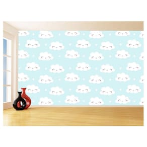 Papel De Parede 3D Infantil Nuvens Babê Baby 3,5M Azs317