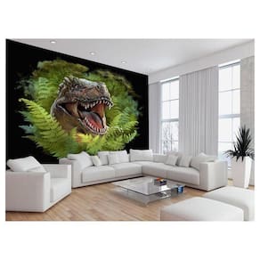 Papel De Parede 3D Animais Dinossauro Jurassic 3,5M Anm436
