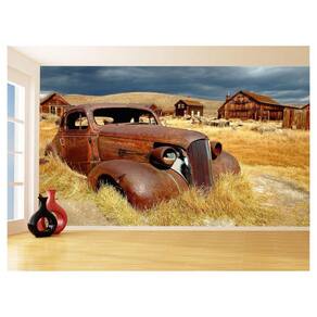 Papel De Parede 3D Carro Antigo Clássico Vintage 3,5M Cxr32