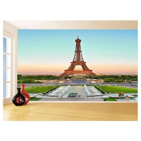 Papel De Parede Paris Torre Eiffel Sol Nuvens 3,5M Ncd305