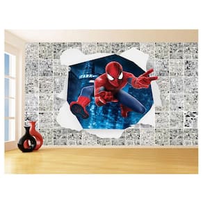 Papel De Parede 3D Heróis Página Quadrinhos Hq 3,5M Nhma166