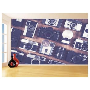 Papel De Parede Arte Fotografia Máquina Retrô 3,5M Tra107