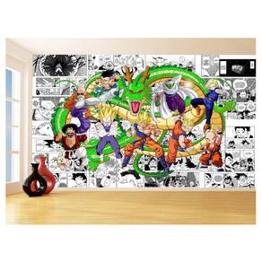 Papel De Parede Dragon Ball Goku Vegeta Anime 3,5M Dbz219