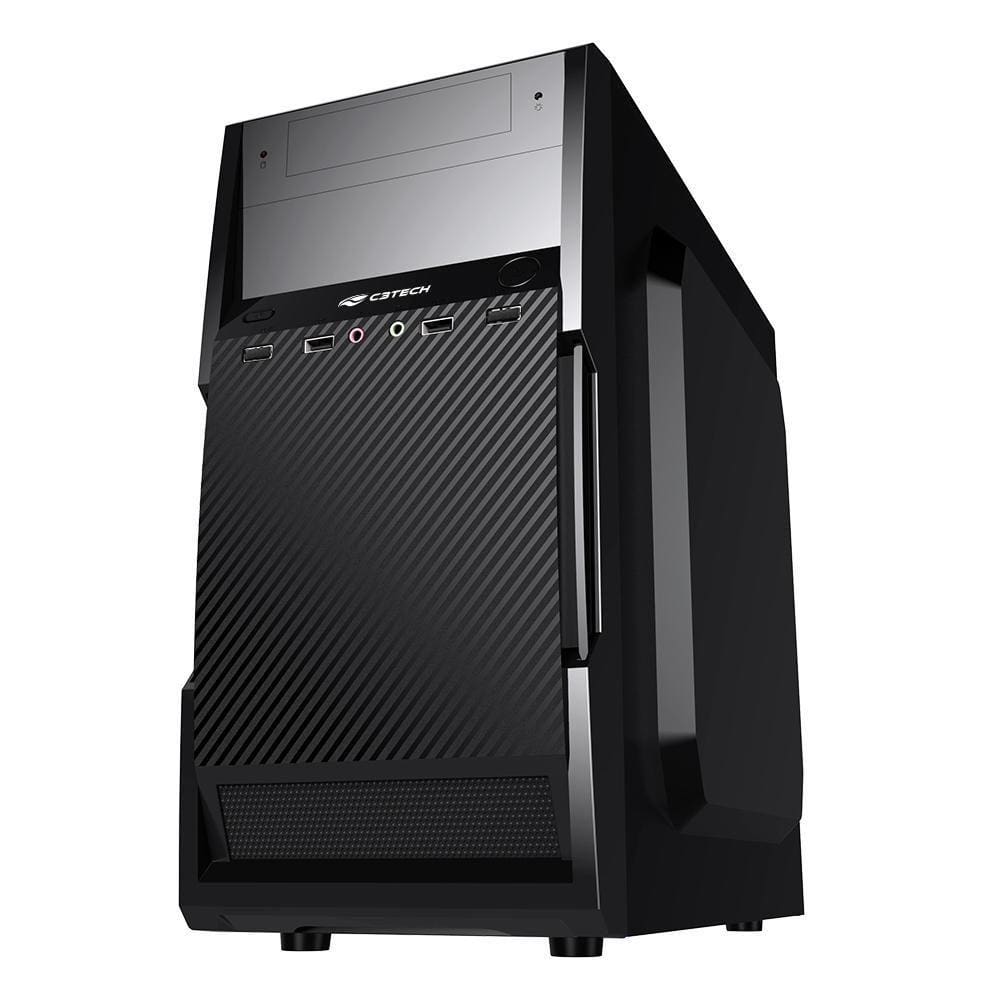 Gabinete Micro ATX MT-25V2BK C3tech C/Fonte 200W - 2 Baias