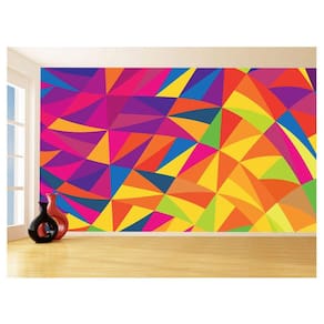 Papel De Parede Geométrico Formas Linhas Cores 3,5M Gmt66