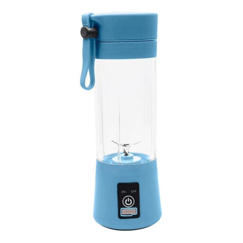 Mini Liquidificador Portátil Shake Juice Cup + Cabo Usb Azul