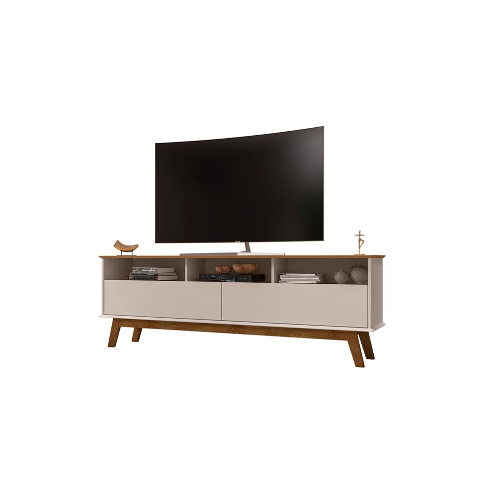 Rack Elegant Cinamomo/Off White – Bechara Móveis