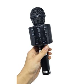 Microfone Bluetooth Sem Fio Recarregável Karaoke Youtuber