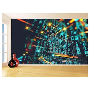 Papel De Parede 3D Tecnologia Computadores Bits 3,5M Tec19