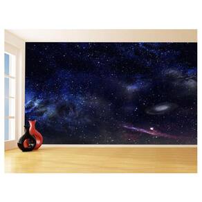 Papel De Parede 3D Espaço Estrelas Galáxia 3,5M Nsp103