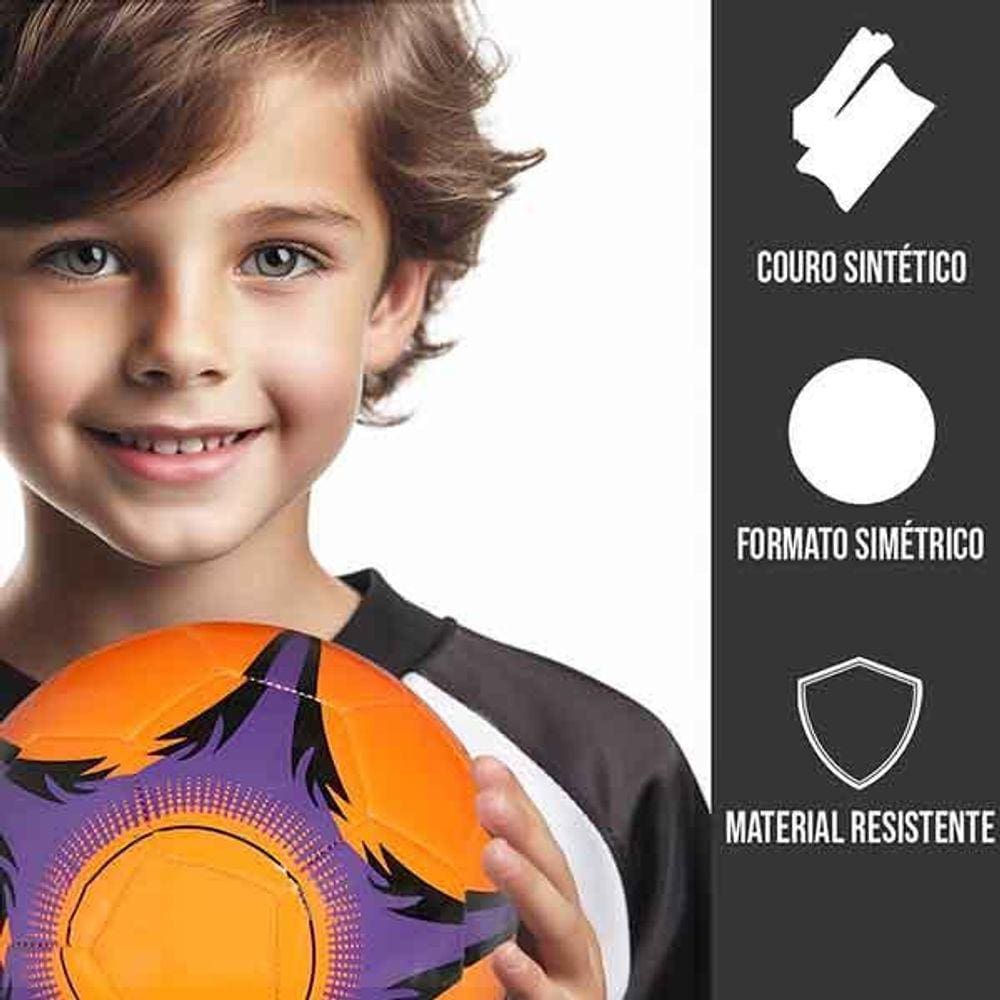 Bola De Couro Pequena Sintético Pequena Laranja De Futebol