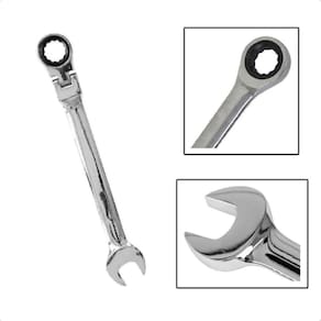 Chave Combinada Catraca Cabeça Articulada 10Mm Cromo Vanádio