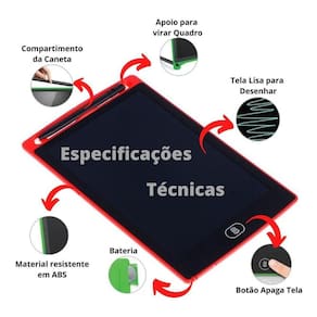 Lousa Magica Infantil Digital 8,5 Lcd Tablet Desenho Premium