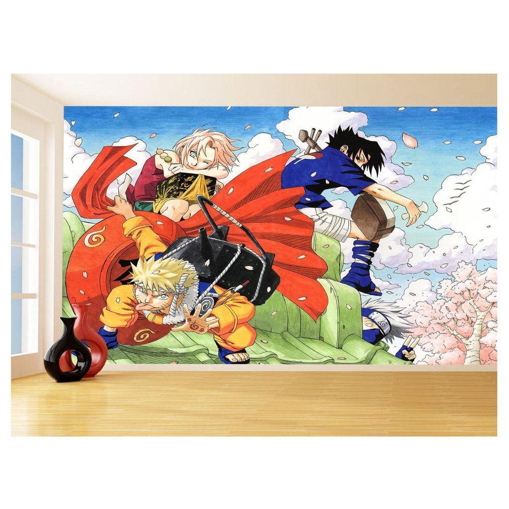 Papel De Parede Anime Naruto Mangá Desenho Art 3,5M Nrt01