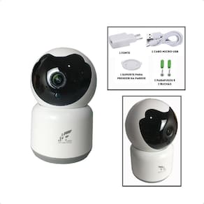 Câmera 1080P Smart Inteli Tuya Visão Noturna S/Fio Movimento