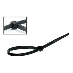 Abraçadeira De Nylon 7,6X400Mm Com 50 Peças Preta - Eda