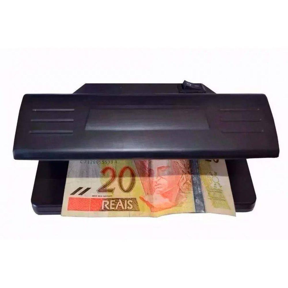 Detector Notas Falsas Identificador UV 4W 110/220V Preto