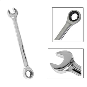 Chave Combinada Cabeça Com Catraca Fixa 12Mm Cromo Vanádio