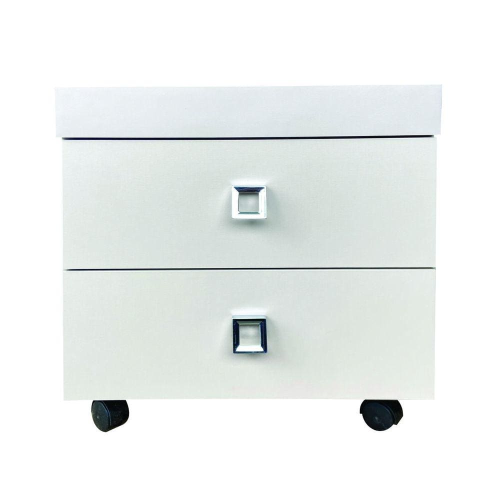 Mesa de cabeceira com compartimento oculto