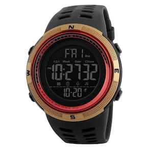 Relógio esportivo Ovvel Men Digital LED Alarm Stopwatch Gold