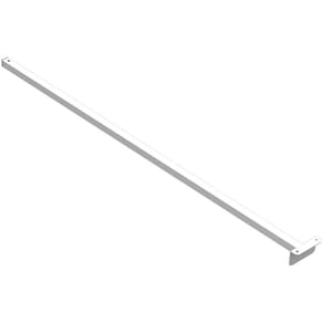 Suporte Refletor Fachada Banner Braço 100 Cm Branco