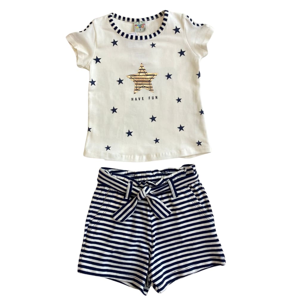 Conjunto Infantil Have Fun Estrelinhas Azul 21937