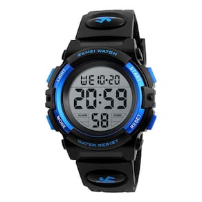 Relógio impermeável masculino de mostrador grande, relógio eletrônico multifuncional, relógio esportivo ao ar livre (8 estilos), azul 1266, pulseira