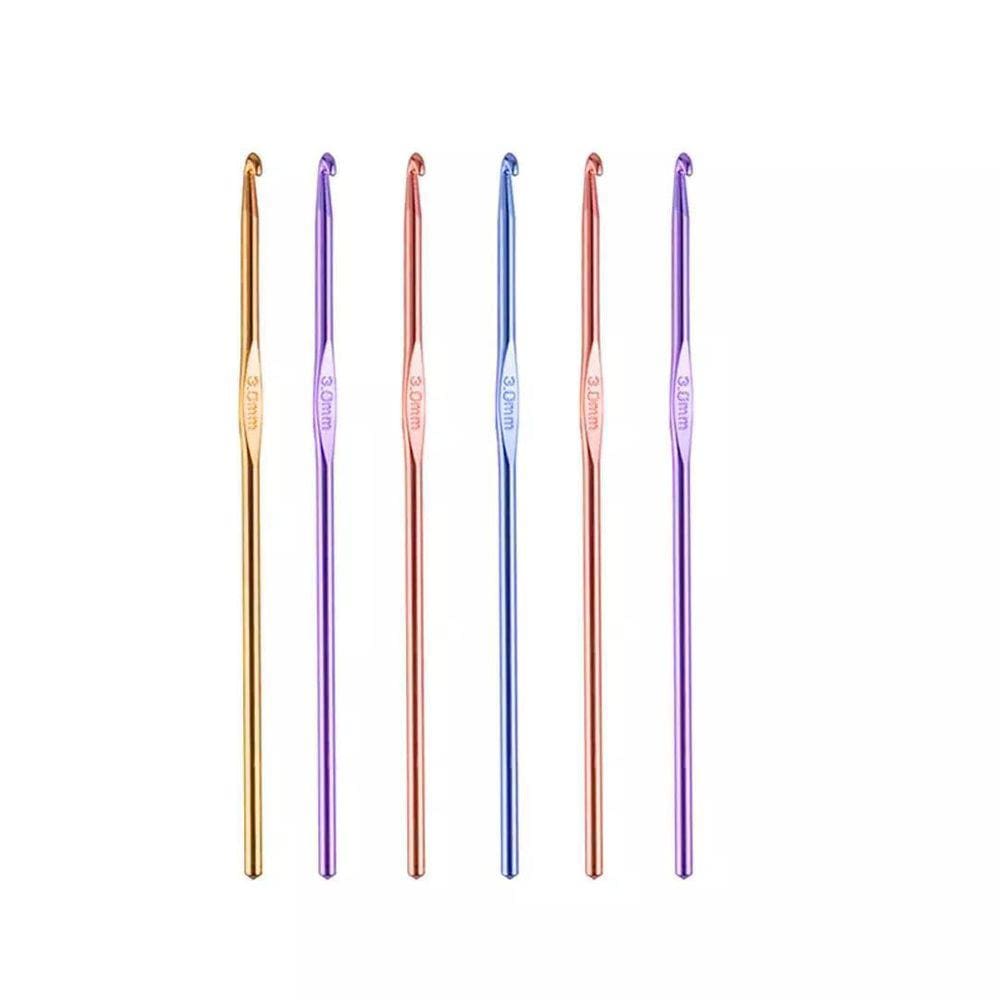 Agulha Crochê Alumínio 3mm p/ Linhas Grossas