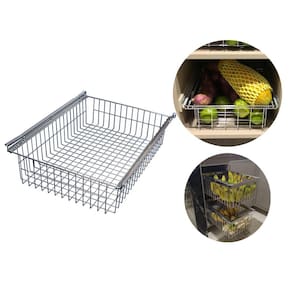 Gaveta Aramada de Embutir em Armário e Fruteira Cesto M22 com Corrediças para Cozinha 50x39,5x12cm
