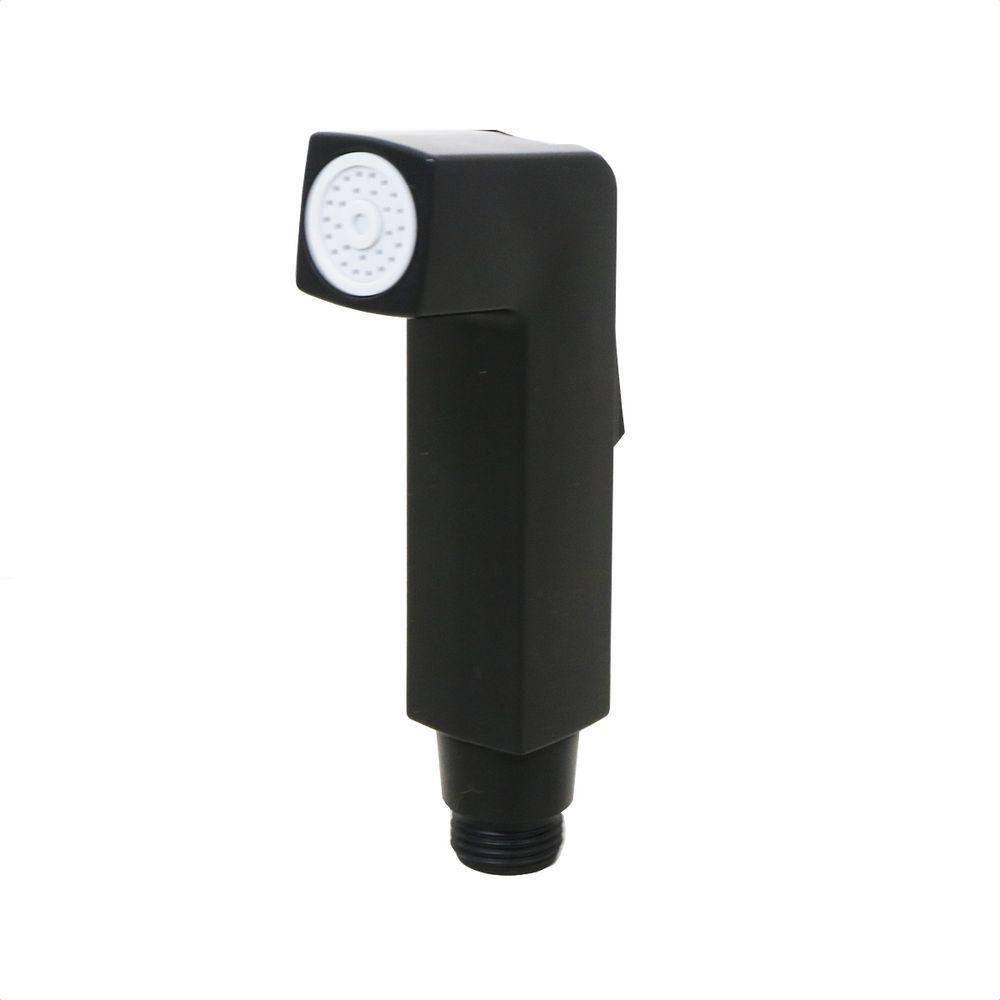 Gatilho Quadrado Para Ducha Higiênica Em Abs Preto Fosco