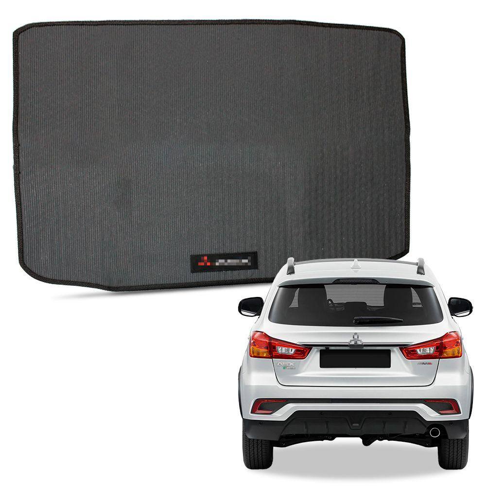 Tapete Porta Malas para ASX 2011 a 2022 Borracha Automotivo com Bordado