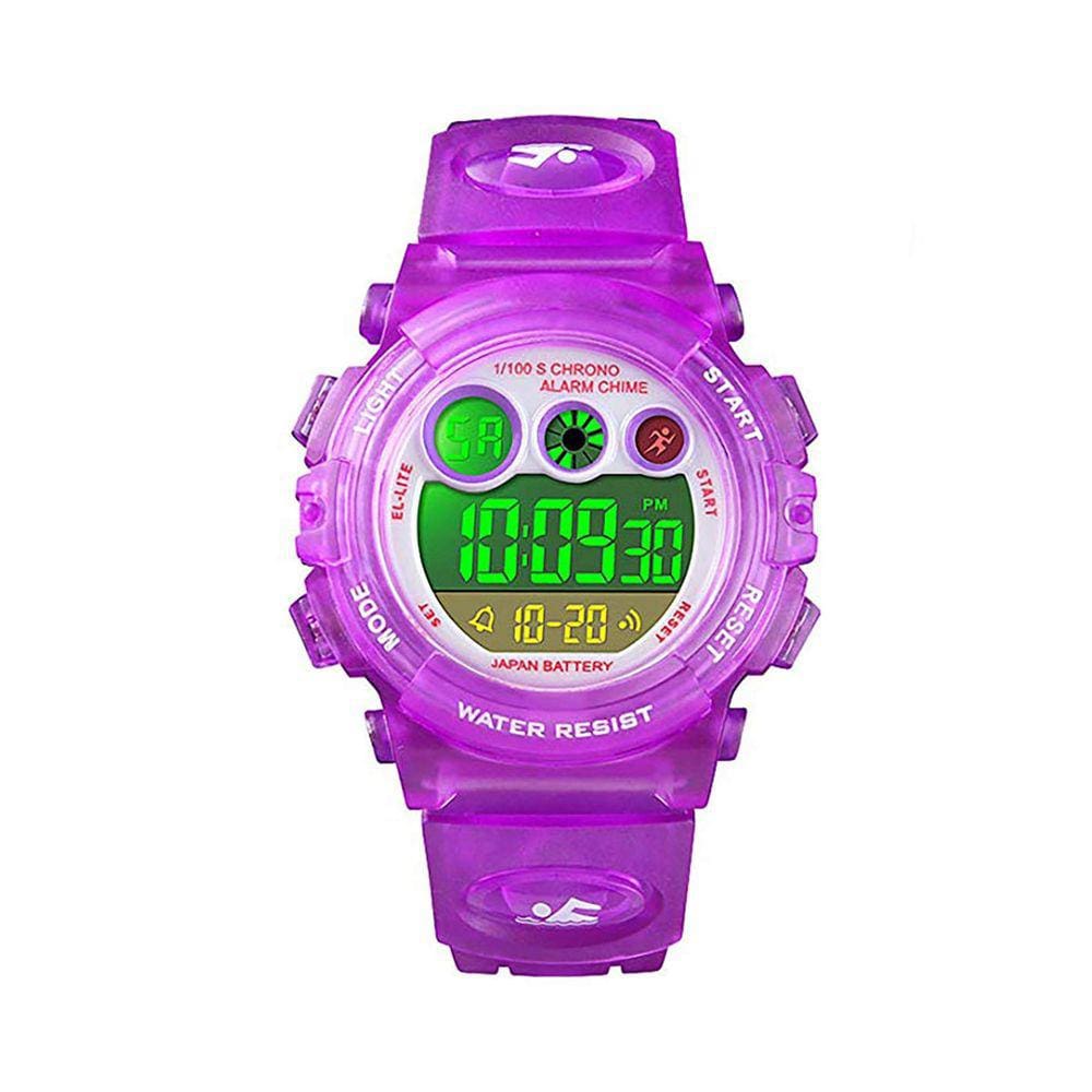 Relógio digital infantil Anloo 50m Waterproof Alarm Cronômetro