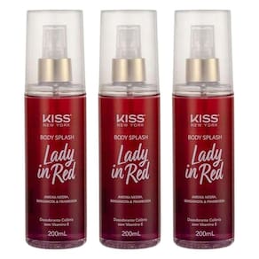 Kit Body Splash Kiss New York Lady In Red Bs01b 200Ml C/3