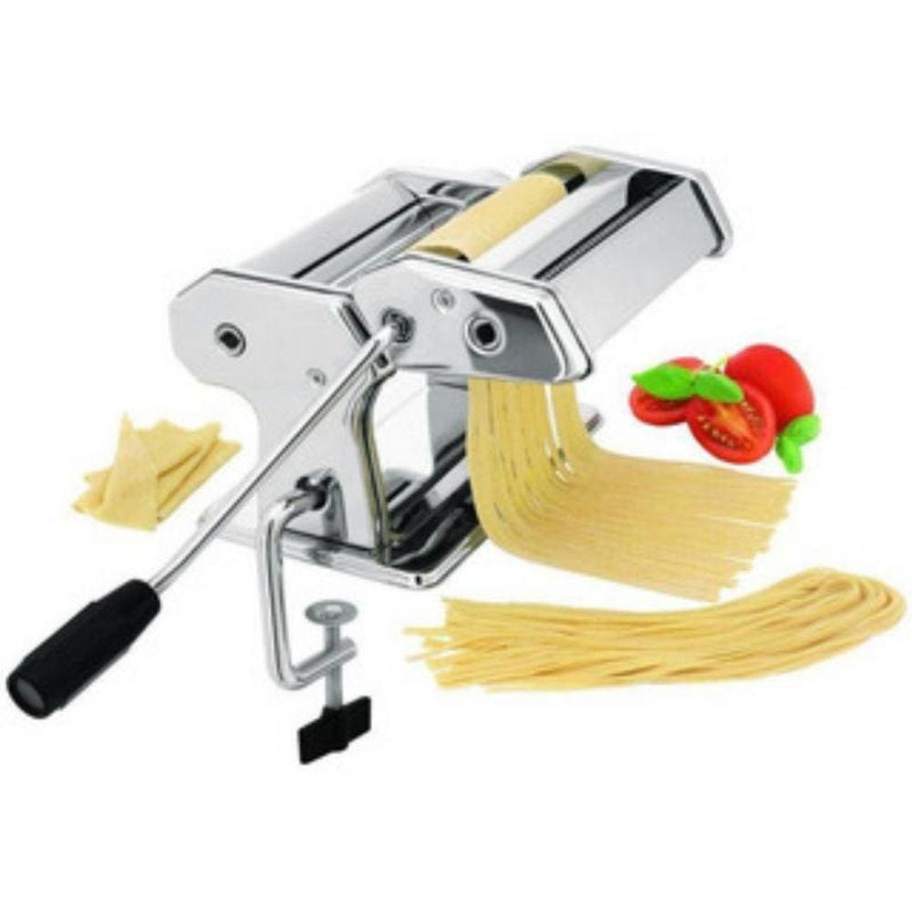 Máquina Fazer Macarrão Massas Manual Abrir Cortar Cortador 3