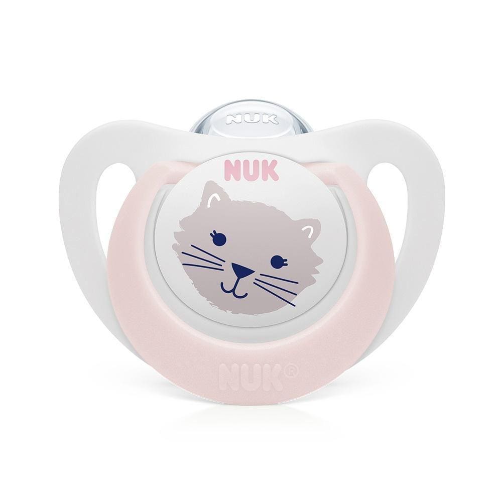 Chupeta Star 0-6Meses Girl Gatinha Nuk