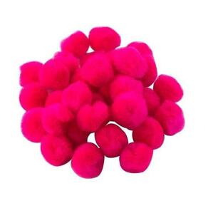 Pompom Liso Solto Pelucia 25Mm - Pacote Com 50 Unidades