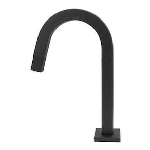 Torneira Banheiro Slim Tube Quadrada Baixa Preta