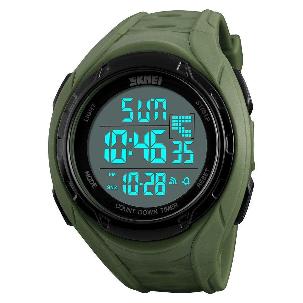 Relógio de pulso Carlien Outdoor Sports Waterproof Digital para homens