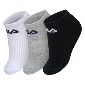 Meia Fila LS330040 34 ao 38 Pack com 03 Pares Branca Cinza e Preta
